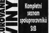 Odhalení po 30 letech. Novinářka zveřejnila, kdo vynesl Cibulkovy seznamy lidí spjatých s StB