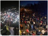 Protestujúci opäť zaplnili ulice slovenských miest: Požadujú zotrvanie krajiny v EÚ a demokratické hodnoty