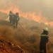 Severně od Atén vypukl požár, s plameny bojují stovky hasičů